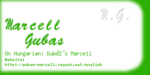 marcell gubas business card